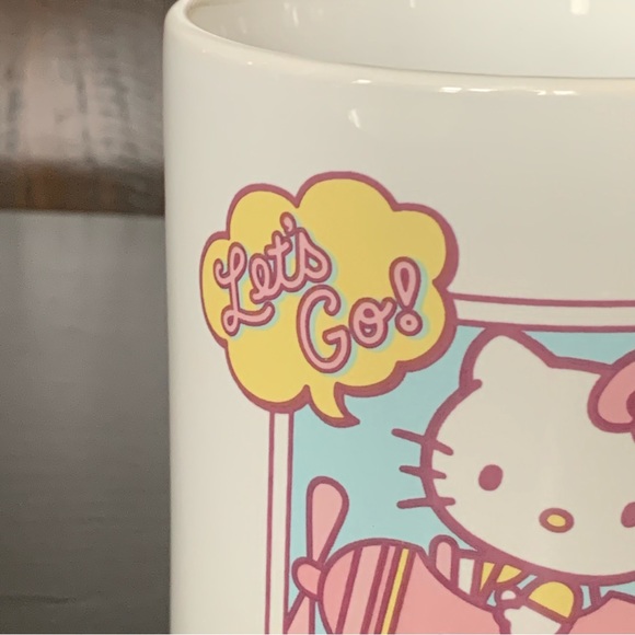 Let’s Go! Hello Kitty in Airplane 20oz Ceramic Mug - Picture 2 of 12